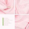 American Soft Linen 100% Cotton Hair Towels for Women, Head Towel Cap, Cotton Hair Turban Towel Wrap for Long Curly Anti Frizz Hair, Soft and Absorbent Cotton Hair Towels 2 Pack, Beige(Pink)