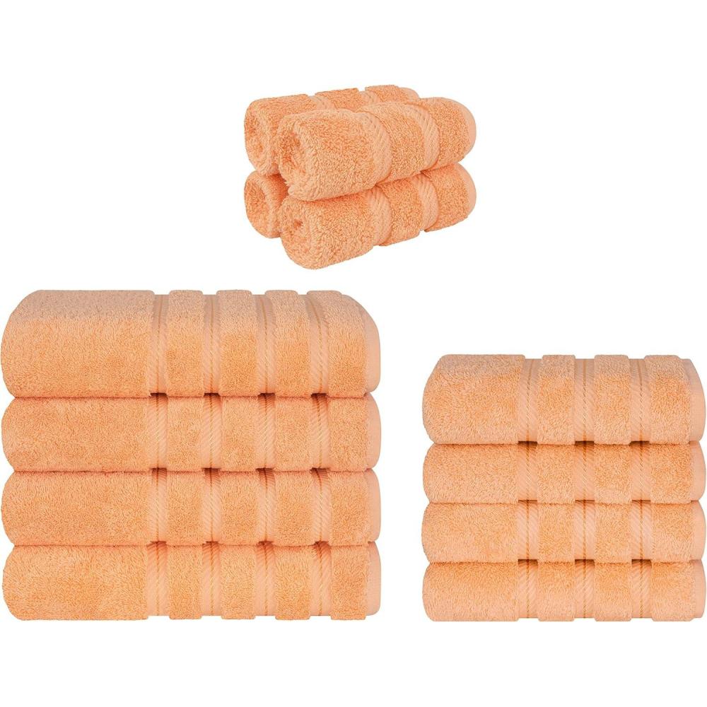 imageAmerican Soft Linen 4 Piece Bath Towel 4 Piece Hand Towel amp 4 Piece Washcloth Bundle
