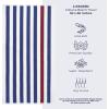 American Soft Linen Cabana Striped Beach Towels, 30×60 inch 4 Piece Oversize Pool Towels, Quick Drying Sand Free Swim Towels, Gray(Navy Blue-bordeaux)
