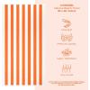 American Soft Linen Cabana Striped Beach Towels, 30×60 inch 4 Piece Oversize Pool Towels, Quick Drying Sand Free Swim Towels, Gray(Orange)