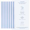 American Soft Linen Cabana Striped Beach Towels, 30×60 inch 4 Piece Oversize Pool Towels, Quick Drying Sand Free Swim Towels, Navy-Sky Blue(Sky Blue)