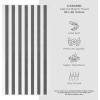 American Soft Linen Cabana Striped Beach Towels, 30×60 inch 4 Piece Oversize Pool Towels, Quick Drying Sand Free Swim Towels, Rockridge Grey(Dark Grey)