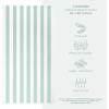 American Soft Linen Cabana Striped Beach Towels, 30×60 inch 4 Piece Oversize Pool Towels, Quick Drying Sand Free Swim Towels, Rockridge Grey(Mint)
