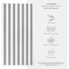 American Soft Linen Cabana Striped Beach Towels, 30×60 inch 4 Piece Oversize Pool Towels, Quick Drying Sand Free Swim Towels, Rockridge Grey(Rockridge Grey)