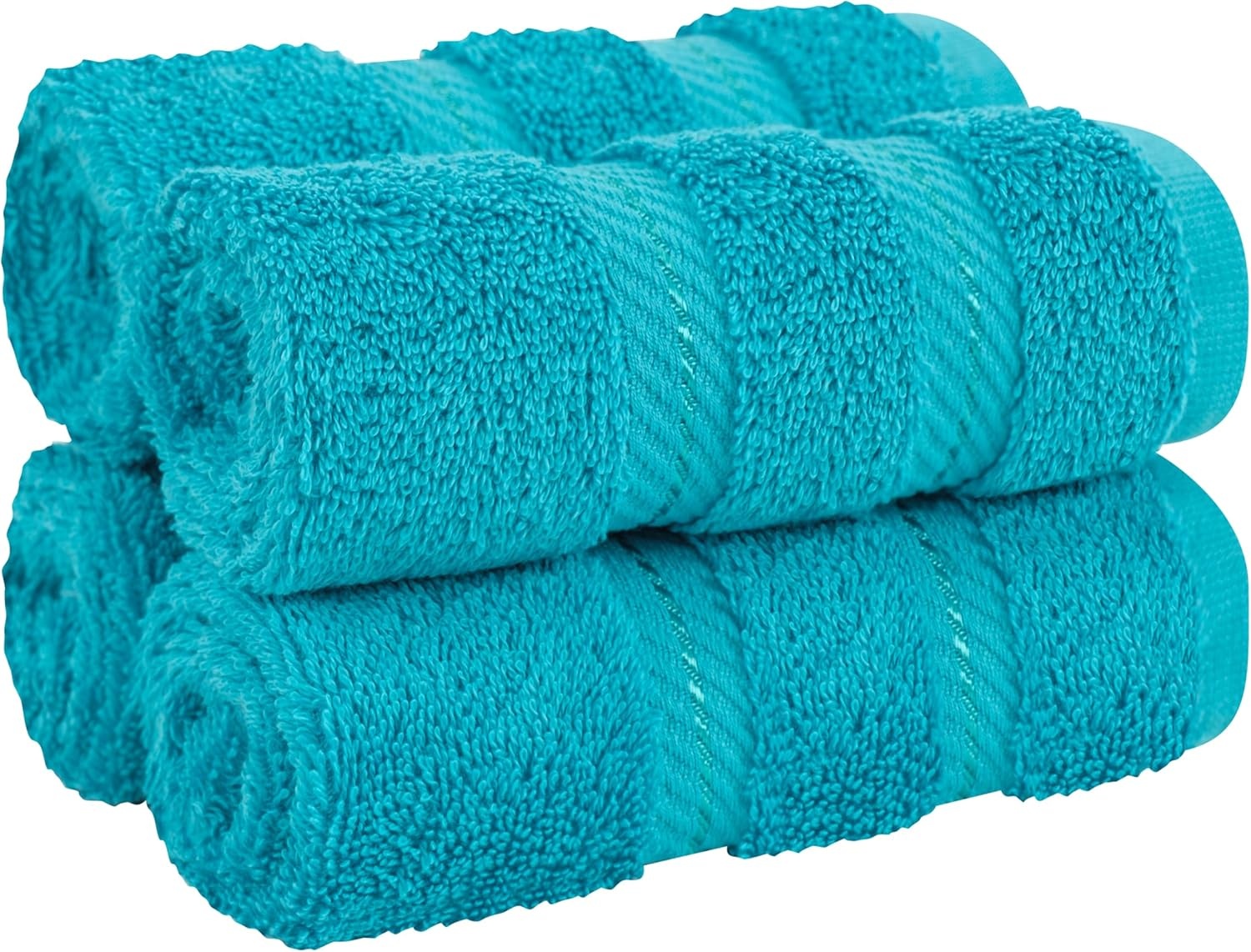 image:imageAmerican Soft Linen 100 Cotton Luxury Turkish Towels 4 PC Hand Towel Set Soft Absorbent Quick Dry OEKO Tex Standard 100 Certificated Durable Machine Washable Breathable Premium Hotel QualityAqua Blue