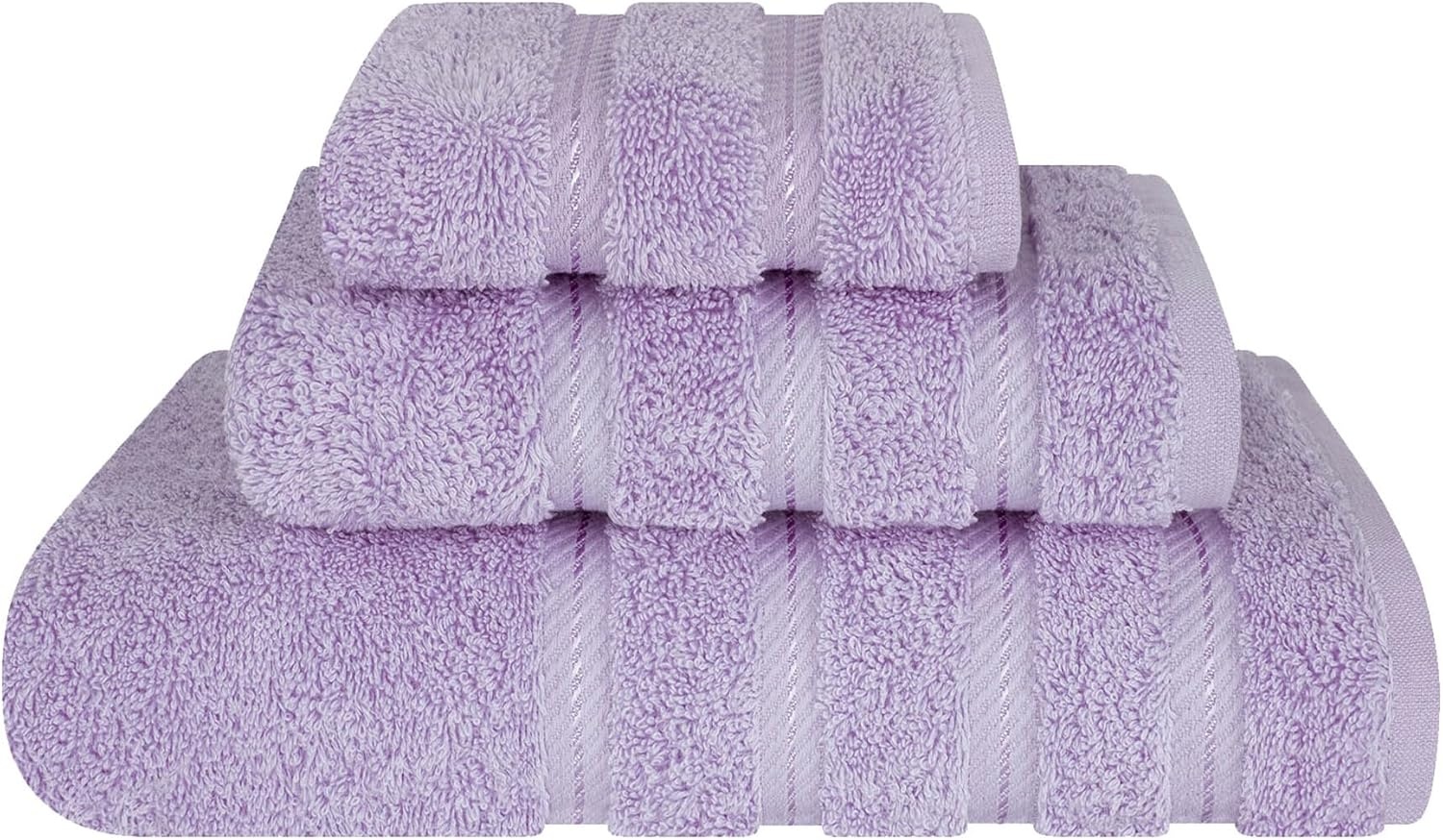 image:imageAmerican Soft Linen 100 Cotton Luxury Turkish Towels 4 PC Hand Towel Set Soft Absorbent Quick Dry OEKO Tex Standard 100 Certificated Durable Machine Washable Breathable Premium Hotel QualityLilac