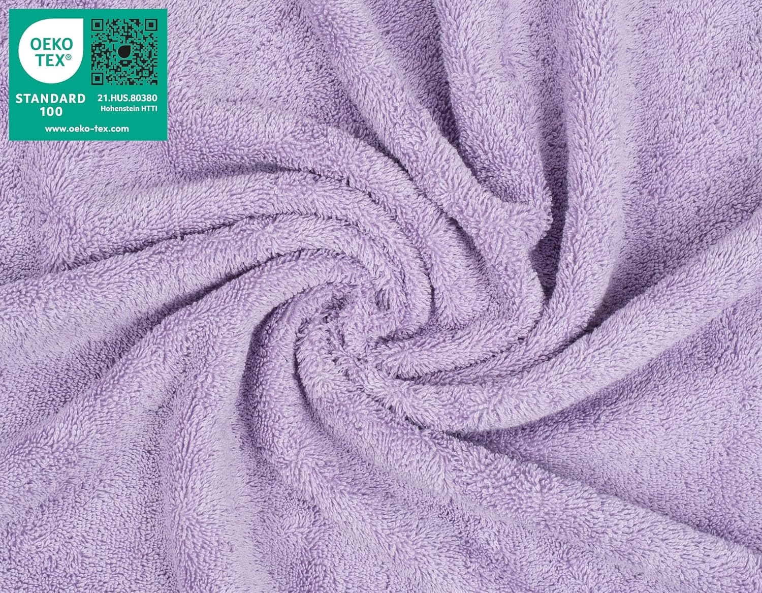 image:imageAmerican Soft Linen 100 Cotton Luxury Turkish Towels 4 PC Hand Towel Set Soft Absorbent Quick Dry OEKO Tex Standard 100 Certificated Durable Machine Washable Breathable Premium Hotel QualityLilac