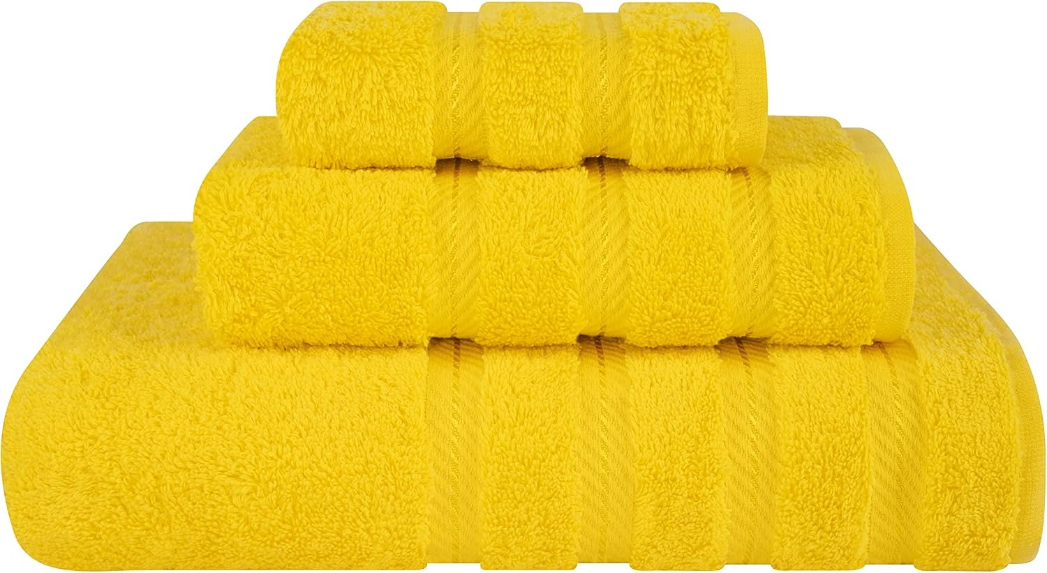image:imageAmerican Soft Linen 100 Cotton Luxury Turkish Towels 4 PC Hand Towel Set Soft Absorbent Quick Dry OEKO Tex Standard 100 Certificated Durable Machine Washable Breathable Premium Hotel QualityLemon Yellow