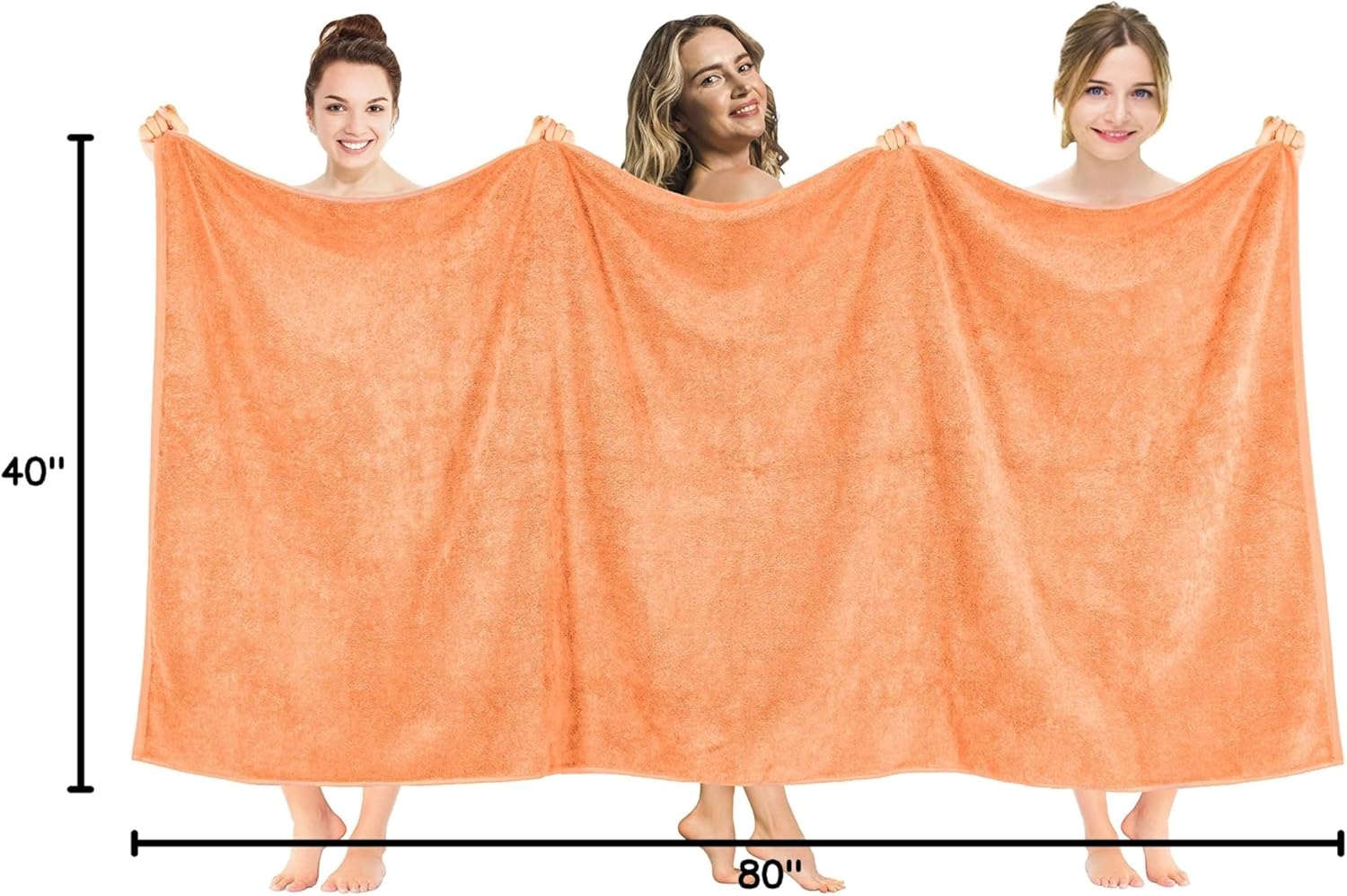 image:imageAmerican Soft Linen 100 Cotton Luxury Turkish Towels 4 PC Hand Towel Set Soft Absorbent Quick Dry OEKO Tex Standard 100 Certificated Durable Machine Washable Breathable Premium Hotel QualityMalibu Peach