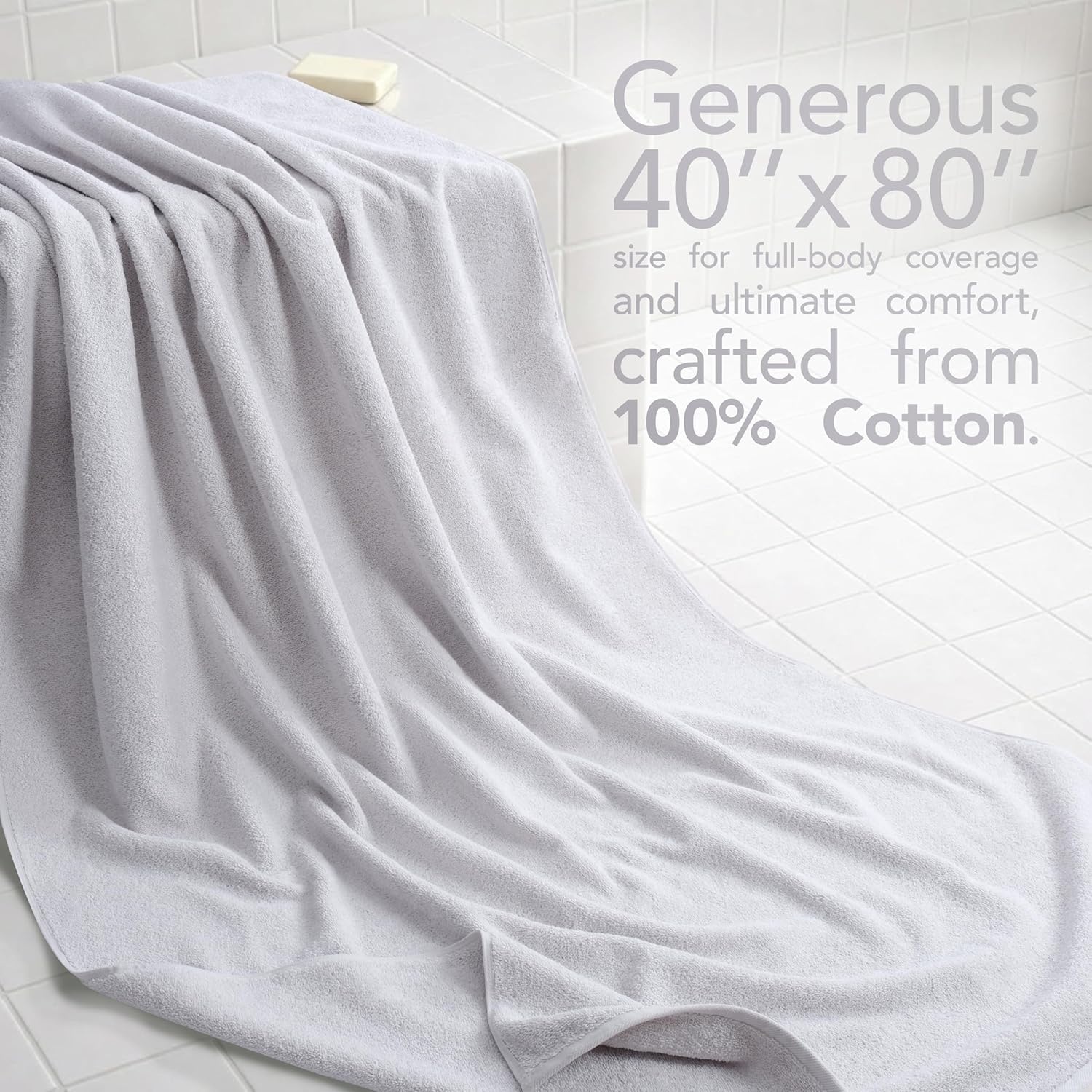 image:imageAmerican Soft Linen 100 Cotton Luxury Turkish Towels 4 PC Hand Towel Set Soft Absorbent Quick Dry OEKO Tex Standard 100 Certificated Durable Machine Washable Breathable Premium Hotel QualitySilver Gray
