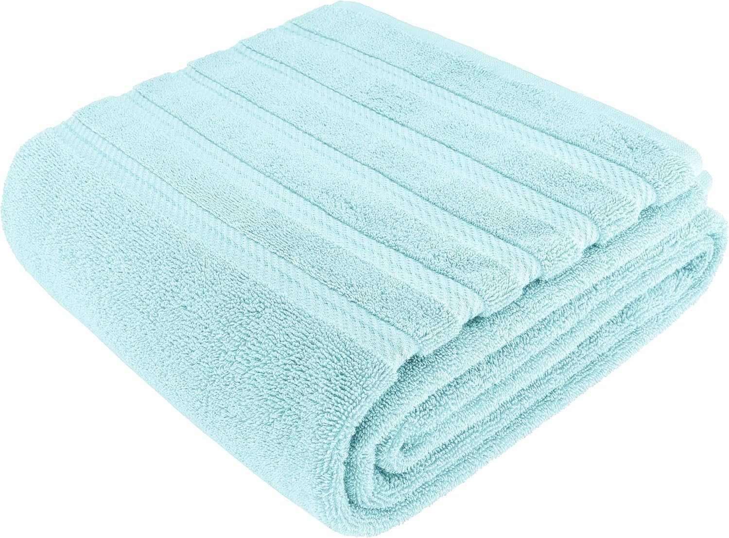 image:imageAmerican Soft Linen 100 Cotton Luxury Turkish Towels 4 PC Hand Towel Set Soft Absorbent Quick Dry OEKO Tex Standard 100 Certificated Durable Machine Washable Breathable Premium Hotel QualityDuck Egg Blue