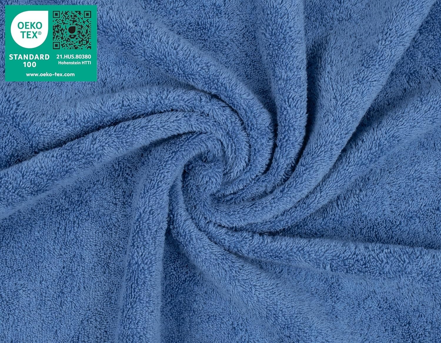 image:imageAmerican Soft Linen 100 Cotton Luxury Turkish Towels 4 PC Hand Towel Set Soft Absorbent Quick Dry OEKO Tex Standard 100 Certificated Durable Machine Washable Breathable Premium Hotel QualityElectric Blue