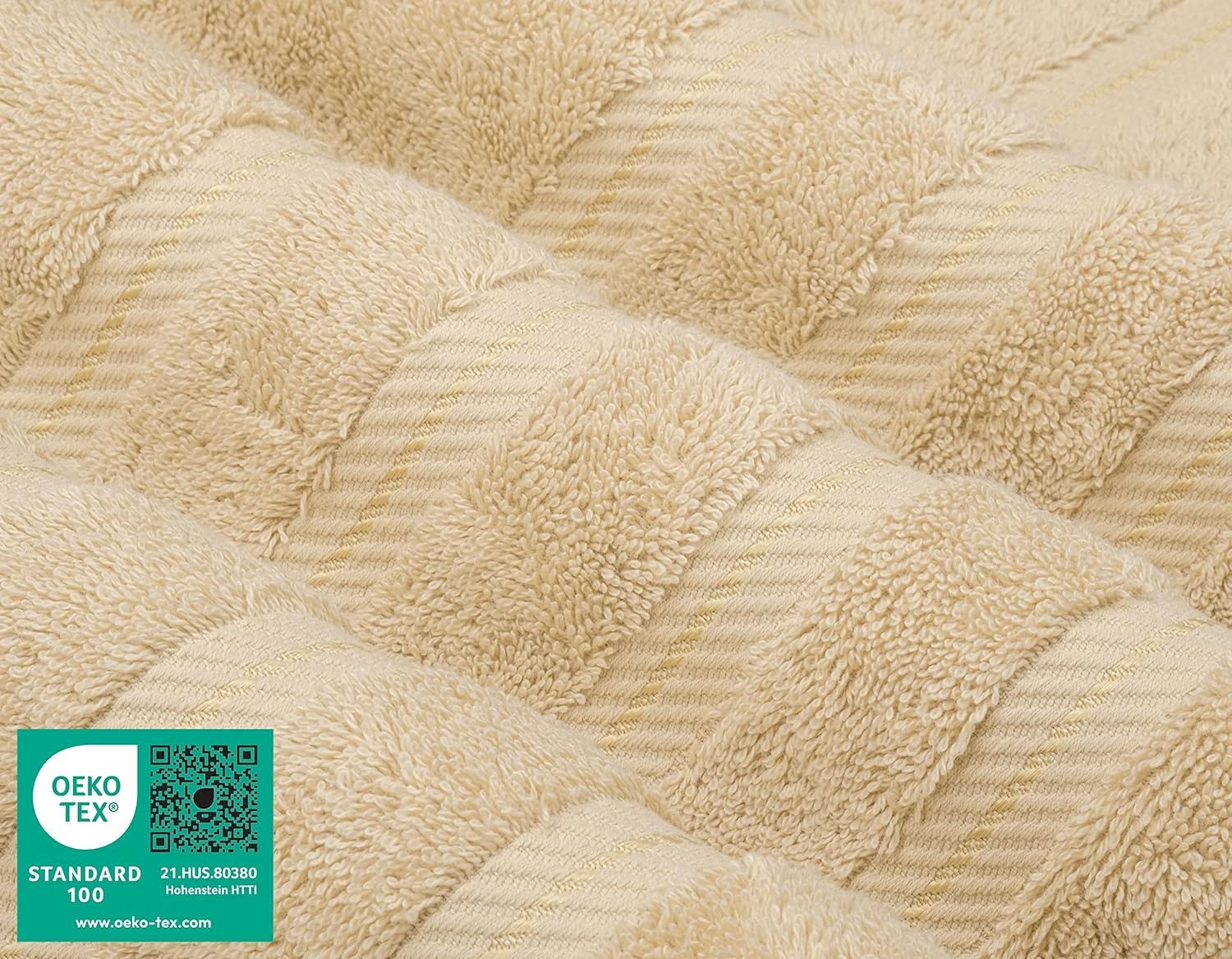 image:imageAmerican Soft Linen 100 Cotton Luxury Turkish Towels 4 PC Hand Towel Set Soft Absorbent Quick Dry OEKO Tex Standard 100 Certificated Durable Machine Washable Breathable Premium Hotel QualityBeige