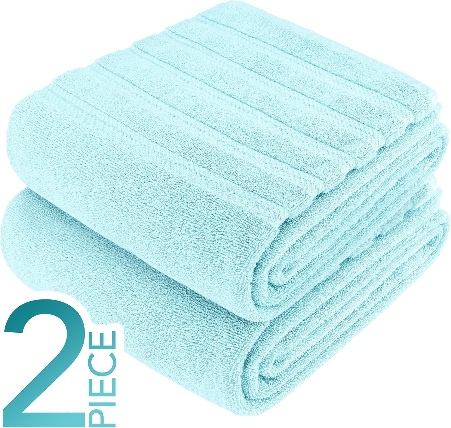 image:imageAmerican Soft Linen 100 Cotton Luxury Turkish Towels 4 PC Hand Towel Set Soft Absorbent Quick Dry OEKO Tex Standard 100 Certificated Durable Machine Washable Breathable Premium Hotel QualityDuck Egg Blue