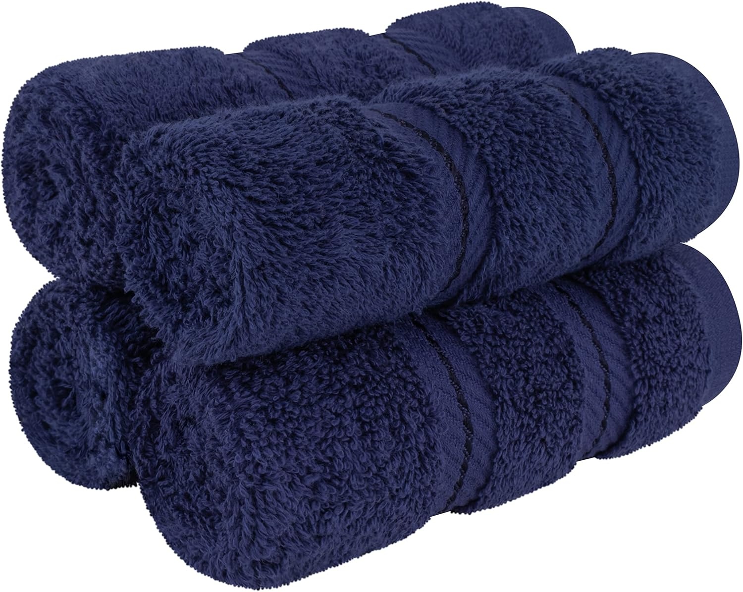 image:imageAmerican Soft Linen 100 Cotton Luxury Turkish Towels 4 PC Hand Towel Set Soft Absorbent Quick Dry OEKO Tex Standard 100 Certificated Durable Machine Washable Breathable Premium Hotel QualityNavy Blue