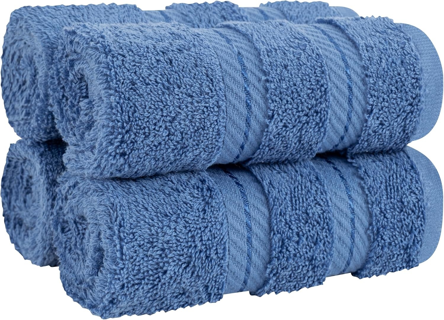image:imageAmerican Soft Linen 100 Cotton Luxury Turkish Towels 4 PC Hand Towel Set Soft Absorbent Quick Dry OEKO Tex Standard 100 Certificated Durable Machine Washable Breathable Premium Hotel QualityElectric Blue