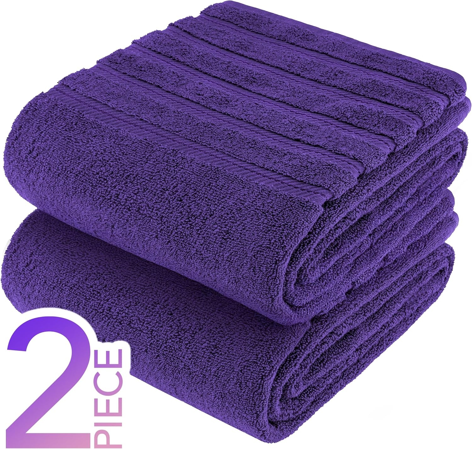 image:imageAmerican Soft Linen 100 Cotton Luxury Turkish Towels 4 PC Hand Towel Set Soft Absorbent Quick Dry OEKO Tex Standard 100 Certificated Durable Machine Washable Breathable Premium Hotel QualityViolet Purple