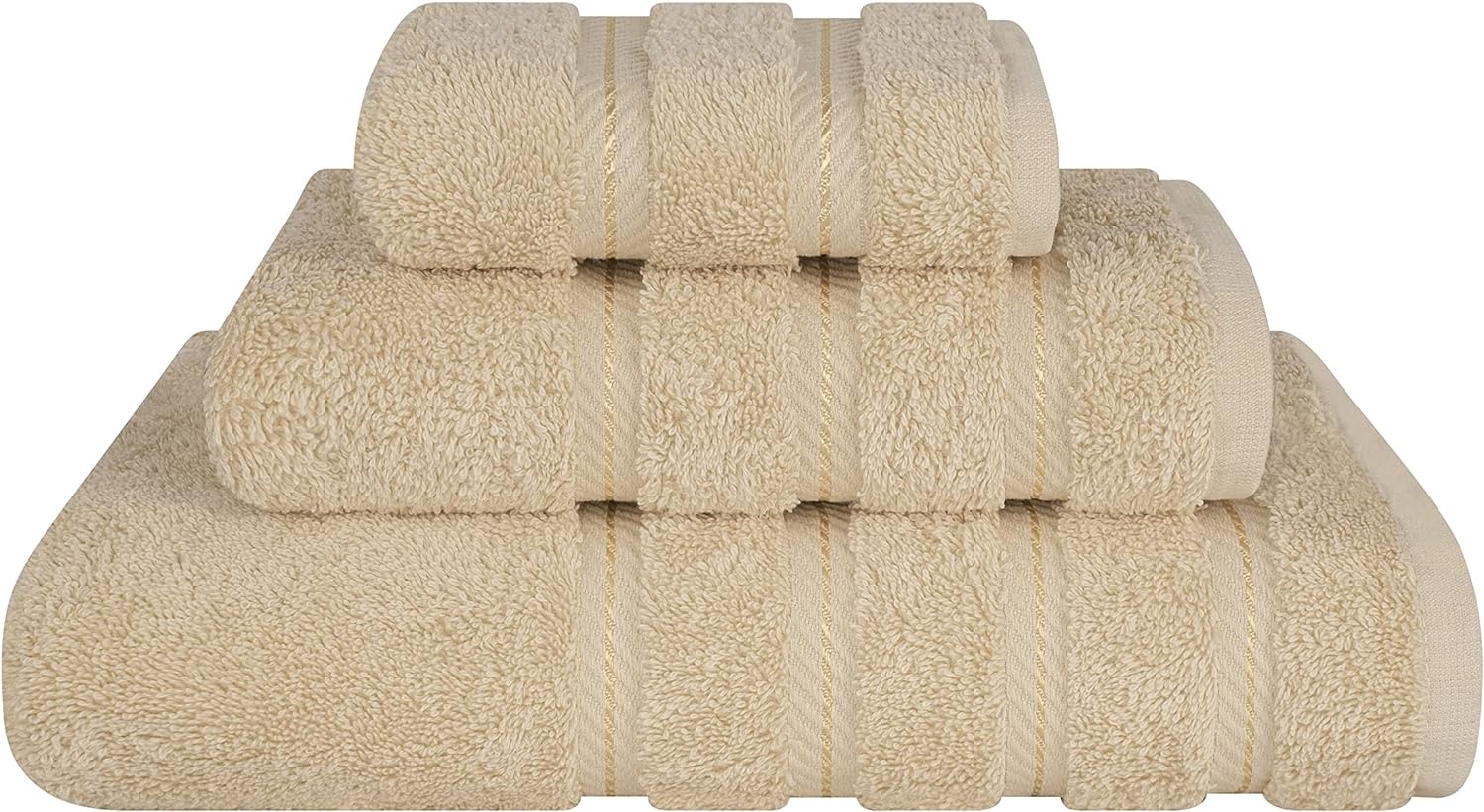 image:imageAmerican Soft Linen 100 Cotton Luxury Turkish Towels 4 PC Hand Towel Set Soft Absorbent Quick Dry OEKO Tex Standard 100 Certificated Durable Machine Washable Breathable Premium Hotel QualityBeige
