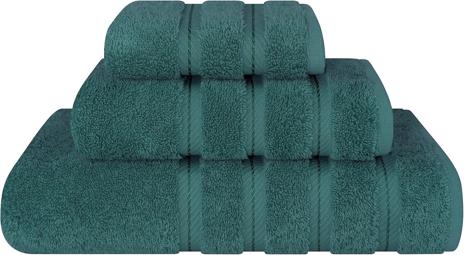 image:imageAmerican Soft Linen 100 Cotton Luxury Turkish Towels 4 PC Hand Towel Set Soft Absorbent Quick Dry OEKO Tex Standard 100 Certificated Durable Machine Washable Breathable Premium Hotel QualityTeal
