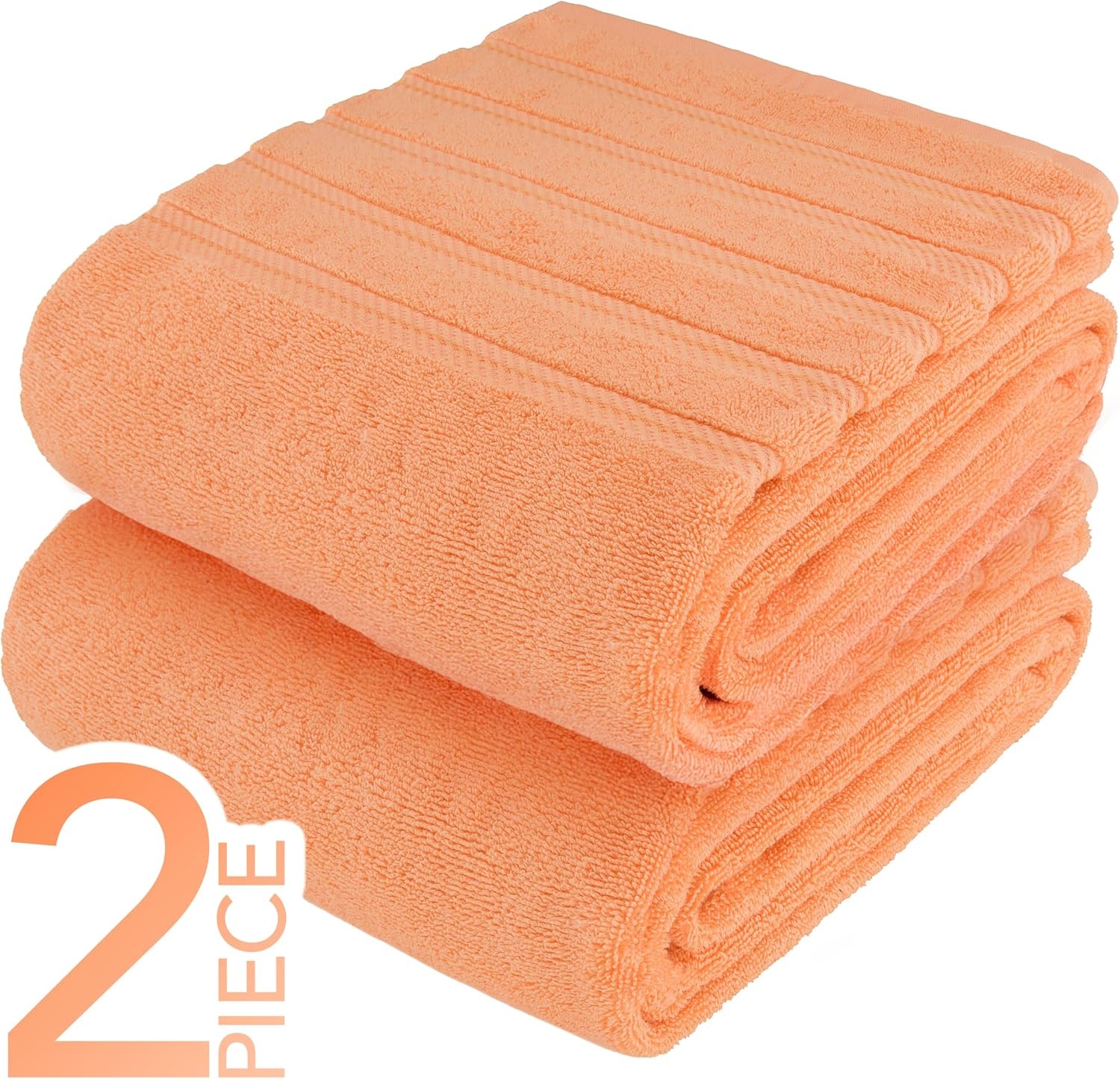 image:imageAmerican Soft Linen 100 Cotton Luxury Turkish Towels 4 PC Hand Towel Set Soft Absorbent Quick Dry OEKO Tex Standard 100 Certificated Durable Machine Washable Breathable Premium Hotel QualityMalibu Peach