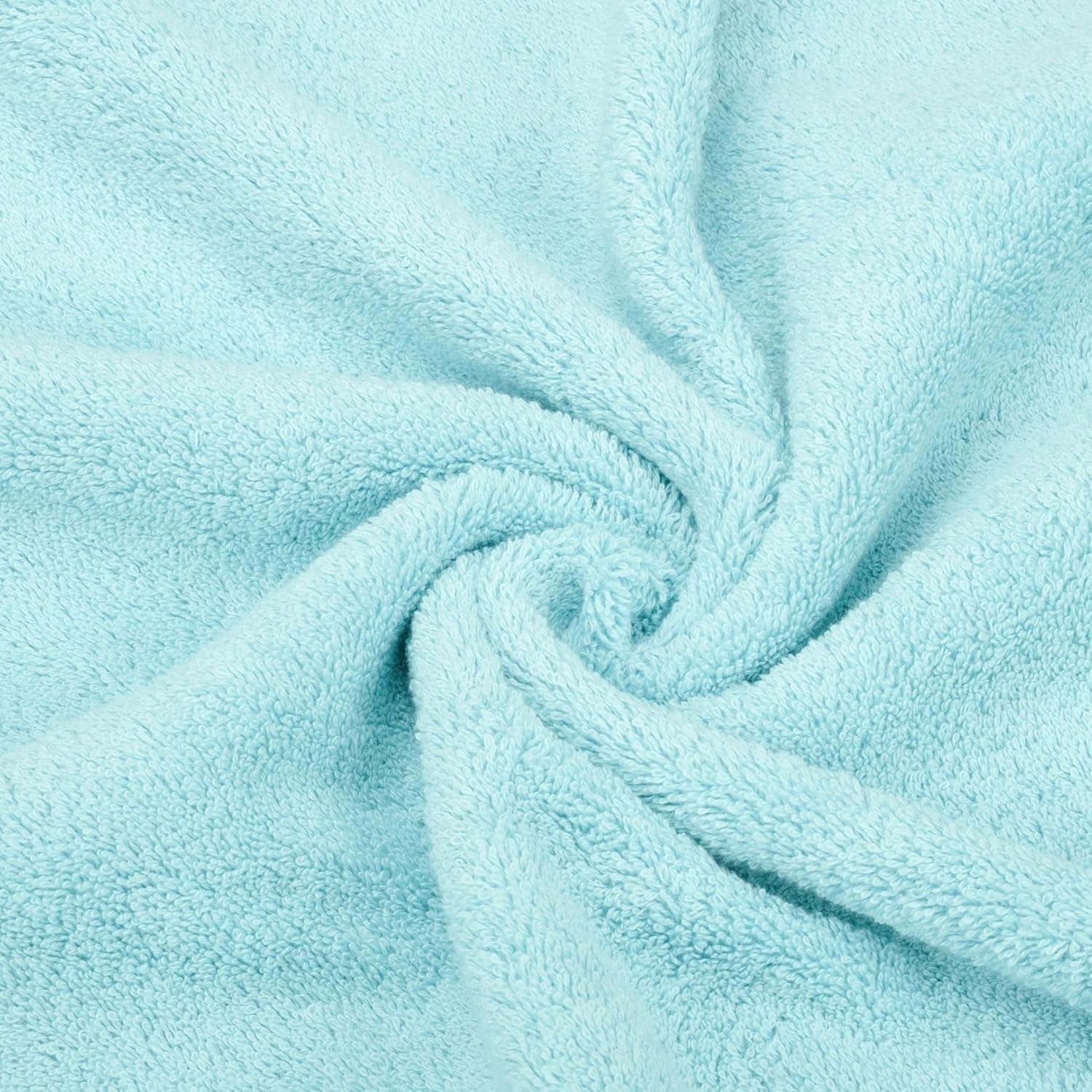 image:imageAmerican Soft Linen 100 Cotton Luxury Turkish Towels 4 PC Hand Towel Set Soft Absorbent Quick Dry OEKO Tex Standard 100 Certificated Durable Machine Washable Breathable Premium Hotel QualityDuck Egg Blue