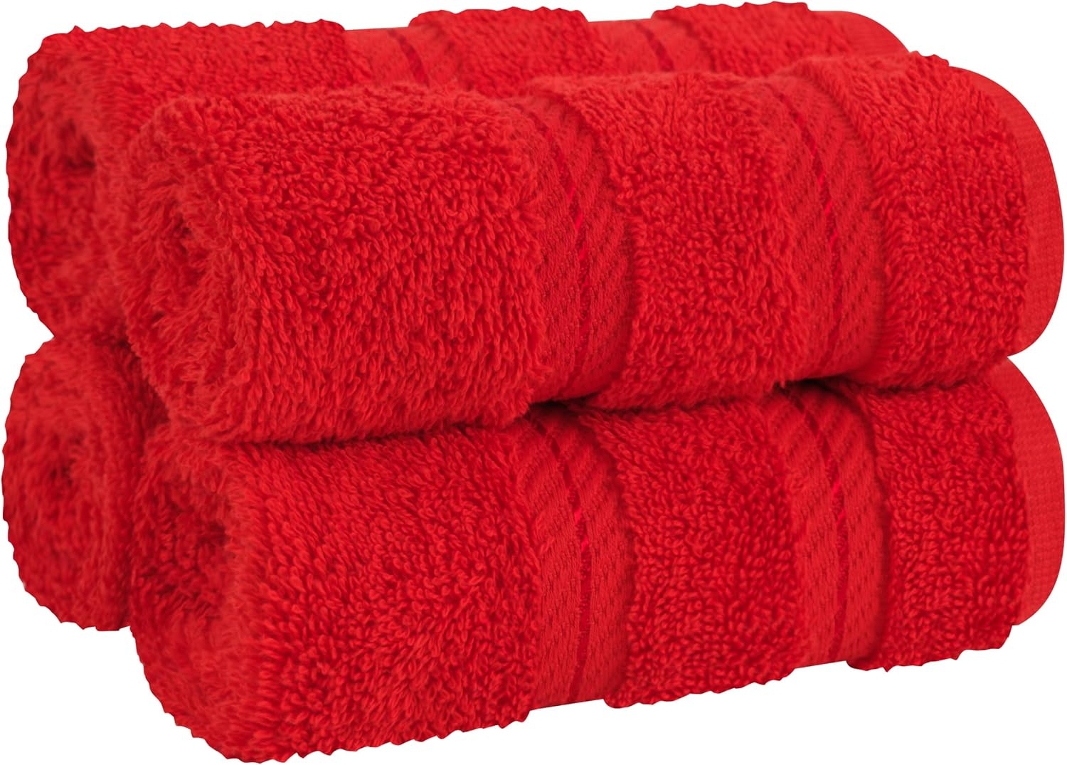 image:imageAmerican Soft Linen 100 Cotton Luxury Turkish Towels 4 PC Hand Towel Set Soft Absorbent Quick Dry OEKO Tex Standard 100 Certificated Durable Machine Washable Breathable Premium Hotel QualityRed