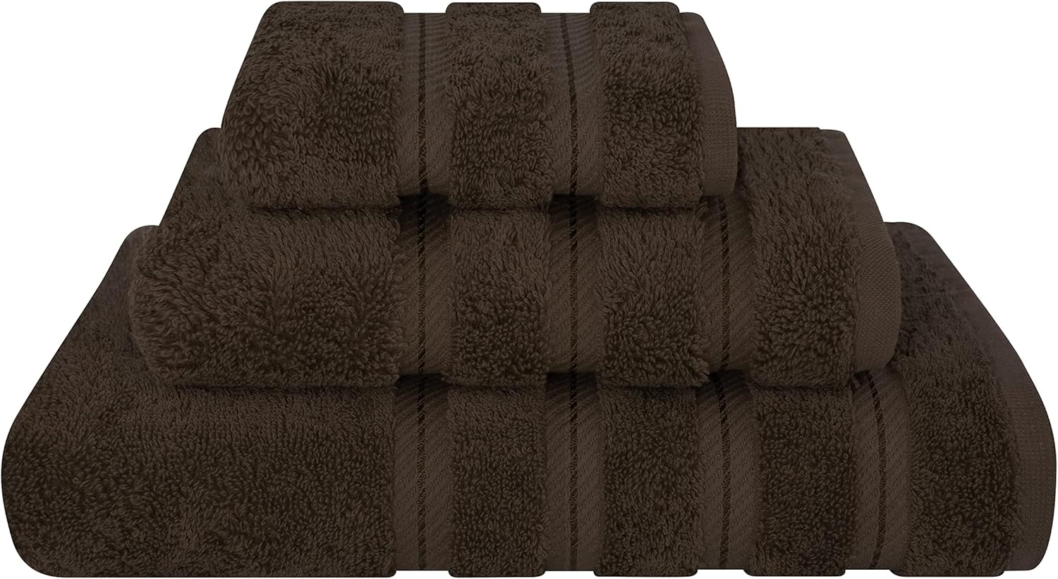 image:imageAmerican Soft Linen 100 Cotton Luxury Turkish Towels 4 PC Hand Towel Set Soft Absorbent Quick Dry OEKO Tex Standard 100 Certificated Durable Machine Washable Breathable Premium Hotel QualityChocolate Brown