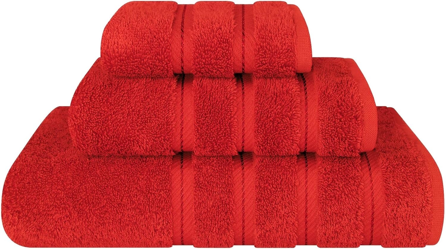 image:imageAmerican Soft Linen 100 Cotton Luxury Turkish Towels 4 PC Hand Towel Set Soft Absorbent Quick Dry OEKO Tex Standard 100 Certificated Durable Machine Washable Breathable Premium Hotel QualityRed