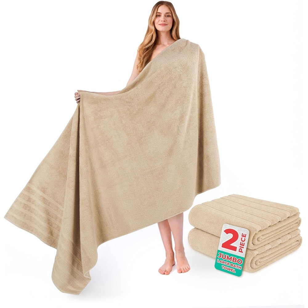 image:imageAmerican Soft Linen 100 Cotton Luxury Turkish Towels 4 PC Hand Towel Set Soft Absorbent Quick Dry OEKO Tex Standard 100 Certificated Durable Machine Washable Breathable Premium Hotel QualityBeige