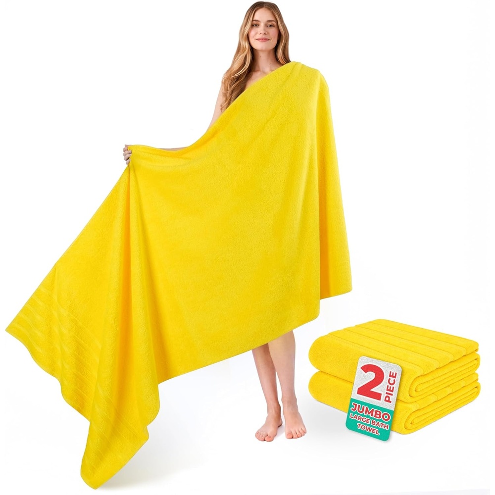image:imageAmerican Soft Linen 100 Cotton Luxury Turkish Towels 4 PC Hand Towel Set Soft Absorbent Quick Dry OEKO Tex Standard 100 Certificated Durable Machine Washable Breathable Premium Hotel QualityLemon Yellow