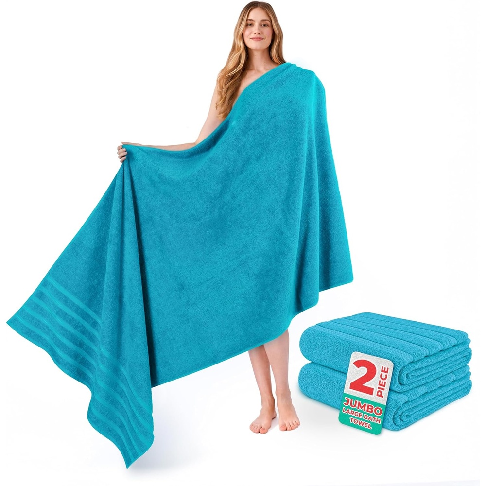image:imageAmerican Soft Linen 100 Cotton Luxury Turkish Towels 4 PC Hand Towel Set Soft Absorbent Quick Dry OEKO Tex Standard 100 Certificated Durable Machine Washable Breathable Premium Hotel QualityAqua Blue
