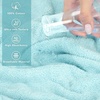 American Soft Linen 100% Cotton Luxury Turkish Towels, 4 PC Hand Towel Set | Soft Absorbent Quick Dry OEKO Tex Standard 100 Certificated Durable Machine Washable Breathable Premium Hotel Quality(Duck Egg Blue)