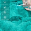 American Soft Linen 100% Cotton Luxury Turkish Towels, 4 PC Hand Towel Set | Soft Absorbent Quick Dry OEKO Tex Standard 100 Certificated Durable Machine Washable Breathable Premium Hotel Quality(Turquoise Blue)