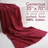 American Soft Linen 100% Cotton Luxury Turkish Towels, 4 PC Hand Towel Set | Soft Absorbent Quick Dry OEKO Tex Standard 100 Certificated Durable Machine Washable Breathable Premium Hotel Quality(Bordeaux Red)