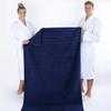 American Soft Linen 100% Cotton Luxury Turkish Towels, 4 PC Hand Towel Set | Soft Absorbent Quick Dry OEKO Tex Standard 100 Certificated Durable Machine Washable Breathable Premium Hotel Quality(Navy Blue)