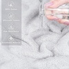 American Soft Linen 100% Cotton Luxury Turkish Towels, 4 PC Hand Towel Set | Soft Absorbent Quick Dry OEKO Tex Standard 100 Certificated Durable Machine Washable Breathable Premium Hotel Quality(Silver Gray)