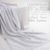American Soft Linen 100% Cotton Luxury Turkish Towels, 4 PC Hand Towel Set | Soft Absorbent Quick Dry OEKO Tex Standard 100 Certificated Durable Machine Washable Breathable Premium Hotel Quality(Silver Gray)
