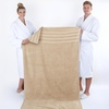 American Soft Linen 100% Cotton Luxury Turkish Towels, 4 PC Hand Towel Set | Soft Absorbent Quick Dry OEKO Tex Standard 100 Certificated Durable Machine Washable Breathable Premium Hotel Quality(Beige)