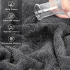 American Soft Linen 100% Cotton Luxury Turkish Towels, 4 PC Hand Towel Set | Soft Absorbent Quick Dry OEKO Tex Standard 100 Certificated Durable Machine Washable Breathable Premium Hotel Quality(Dark Gray)