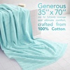 American Soft Linen 100% Cotton Luxury Turkish Towels, 4 PC Hand Towel Set | Soft Absorbent Quick Dry OEKO Tex Standard 100 Certificated Durable Machine Washable Breathable Premium Hotel Quality(Duck Egg Blue)