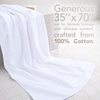 American Soft Linen 100% Cotton Luxury Turkish Towels, 4 PC Hand Towel Set | Soft Absorbent Quick Dry OEKO Tex Standard 100 Certificated Durable Machine Washable Breathable Premium Hotel Quality(Bright White)