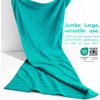 American Soft Linen 100% Cotton Luxury Turkish Towels, 4 PC Hand Towel Set | Soft Absorbent Quick Dry OEKO Tex Standard 100 Certificated Durable Machine Washable Breathable Premium Hotel Quality(Turquoise Blue)