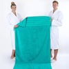 American Soft Linen 100% Cotton Luxury Turkish Towels, 4 PC Hand Towel Set | Soft Absorbent Quick Dry OEKO Tex Standard 100 Certificated Durable Machine Washable Breathable Premium Hotel Quality(Turquoise Blue)