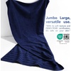 American Soft Linen 100% Cotton Luxury Turkish Towels, 4 PC Hand Towel Set | Soft Absorbent Quick Dry OEKO Tex Standard 100 Certificated Durable Machine Washable Breathable Premium Hotel Quality(Navy Blue)