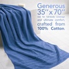 American Soft Linen 100% Cotton Luxury Turkish Towels, 4 PC Hand Towel Set | Soft Absorbent Quick Dry OEKO Tex Standard 100 Certificated Durable Machine Washable Breathable Premium Hotel Quality(Electric Blue)