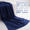 American Soft Linen 100% Cotton Luxury Turkish Towels, 4 PC Hand Towel Set | Soft Absorbent Quick Dry OEKO Tex Standard 100 Certificated Durable Machine Washable Breathable Premium Hotel Quality(Navy Blue)