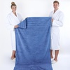 American Soft Linen 100% Cotton Luxury Turkish Towels, 4 PC Hand Towel Set | Soft Absorbent Quick Dry OEKO Tex Standard 100 Certificated Durable Machine Washable Breathable Premium Hotel Quality(Electric Blue)