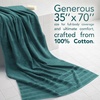 American Soft Linen 100% Cotton Luxury Turkish Towels, 4 PC Hand Towel Set | Soft Absorbent Quick Dry OEKO Tex Standard 100 Certificated Durable Machine Washable Breathable Premium Hotel Quality(Teal)