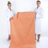 American Soft Linen 100% Cotton Luxury Turkish Towels, 4 PC Hand Towel Set | Soft Absorbent Quick Dry OEKO Tex Standard 100 Certificated Durable Machine Washable Breathable Premium Hotel Quality(Malibu Peach)