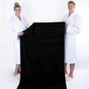 American Soft Linen 100% Cotton Luxury Turkish Towels, 4 PC Hand Towel Set | Soft Absorbent Quick Dry OEKO Tex Standard 100 Certificated Durable Machine Washable Breathable Premium Hotel Quality(Black)